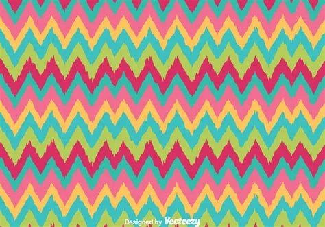Retro Colors Chevron Pattern 104057 Vector Art at Vecteezy