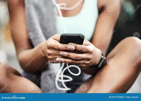 Sorting Out My Playlist for the Next Session. an Attractive Young Woman ...