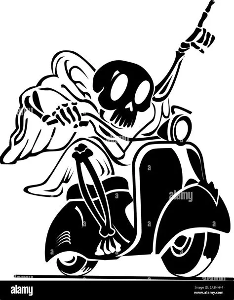 Vespa vector Black and White Stock Photos & Images - Alamy