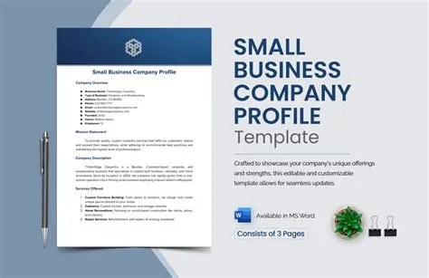 Editable Company Profile Template in Word, PDF, Google Docs - Download ...