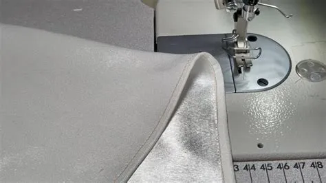 Sewing a pin rolled hem with satin fabric tutorial #sewingtutorial # ...