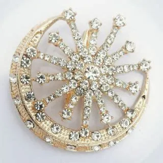 Ready Stock Keronsang Dokoh Bulan Bintang / Pin Songkok / Brooch Tanjak ...