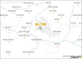 Blitar (Indonesia) map - nona.net