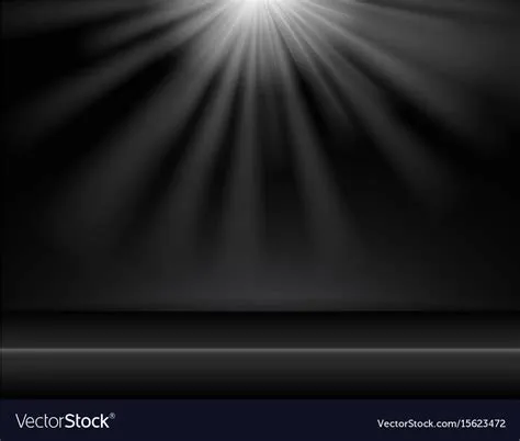Dark black studio room background with lighting Vector Image