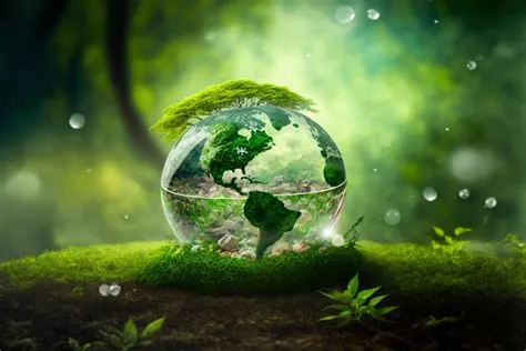 Save Earth Day Poster Environment Day Nature Green Glossy background ...