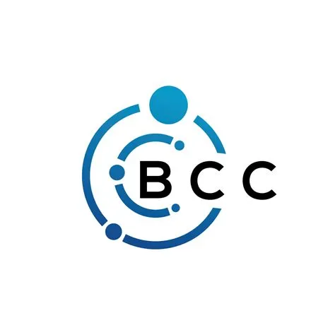 diseño de logotipo de letra bcc sobre fondo negro. concepto de logotipo ...