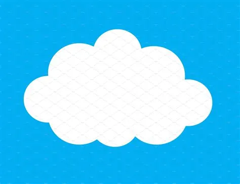 Set of white clouds vector | White clouds, Cloud vector, Vector