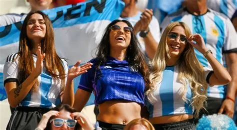 Female Argentina Fan Celebrating Topless In The Stands After World Cup ...