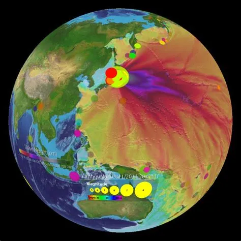 Japan Tsunami: Wave Heights - March 11, 2011 - Science On a Sphere