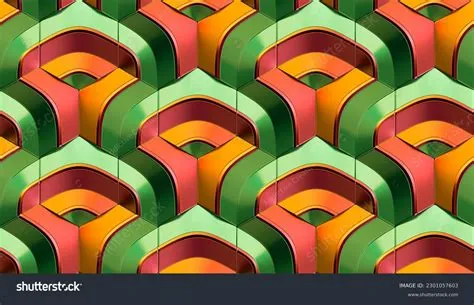 Repeating Tile Patterns Bathroom With White Marble Look Tile In