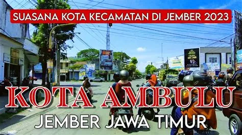 SUASANA JALAN KOTA KECAMATAN AMBULU KABUPATEN JEMBER 2023 - YouTube