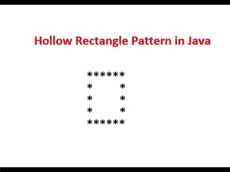 Hollow Rectangle Pattern in Java - Hindi - YouTube