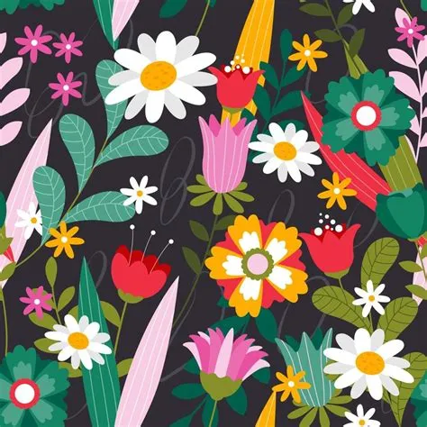 Spring Seamless Pattern 15609297 Vector Art at Vecteezy