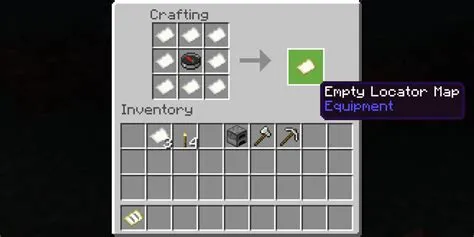 Empty Map Recipe Minecraft