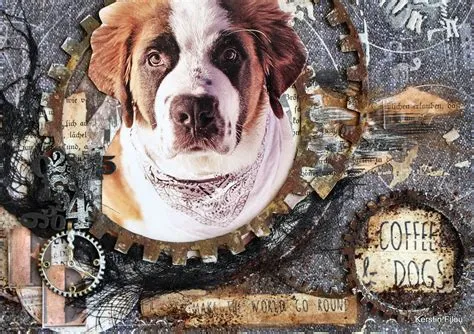 Scrapbook Dreams: Coffee & Dogs for Dusty Attic April Moodboard