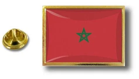 pins pin badge pin's metal avec pince papillon drapeau maroc marocain ...