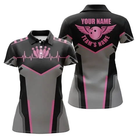 Personalisierte Bowling-Shirts für Damen mit individuellem Namen und T