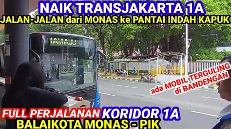 NAIK BUSWAY NON BRT KORIDOR 1A BALAIKOTA - PIK #buswaytransjakarta # ...
