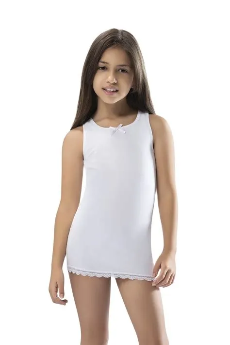 18.32US $ |Undershirt 4-14y Girls Cotton Singlet Tops For Girls Lycra ...