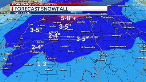 How much snow will Columbus get? Tracking winter weather in Ohio | NBC4 ...