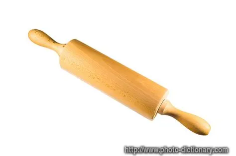 rolling pin - photo/picture definition at Photo Dictionary - rolling ...