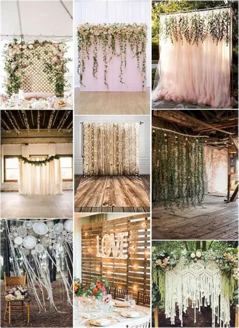 Top 5 Unique and Breathtaking Wedding Backdrop Ideas | Diy wedding ...