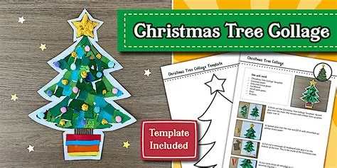 Christmas Tree Collage - Twinkl