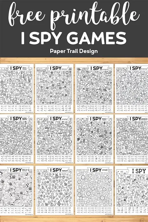 12+ I Spy Game Printables. Fun I Spy activity free printables for a ...