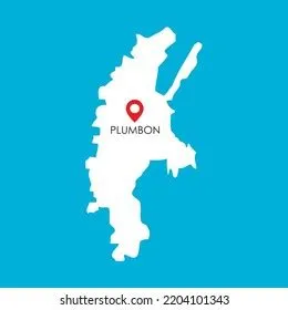 Silhouette Map Plumbon Cirebon West Java Stock Vector (Royalty Free ...