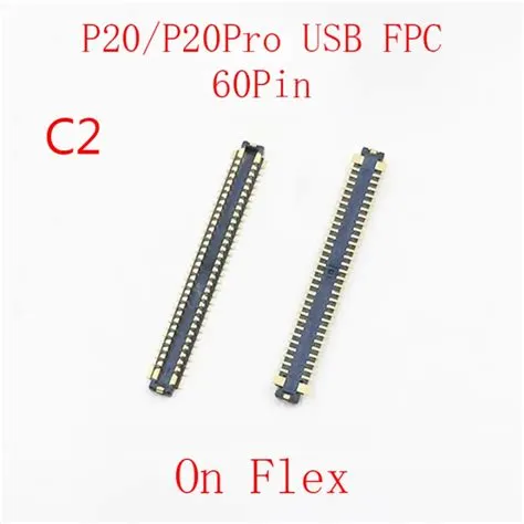 2pcs USB Charging FPC Connector On Motherboard For Huawei P20 P50 Pro ...