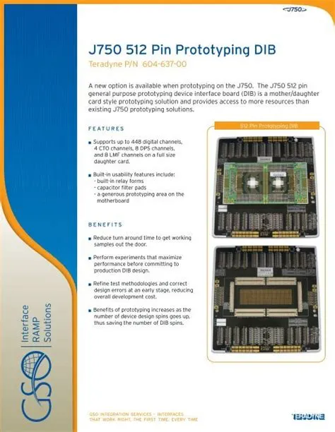 J750 512 Pin Prototyping DIB - Teradyne GSO
