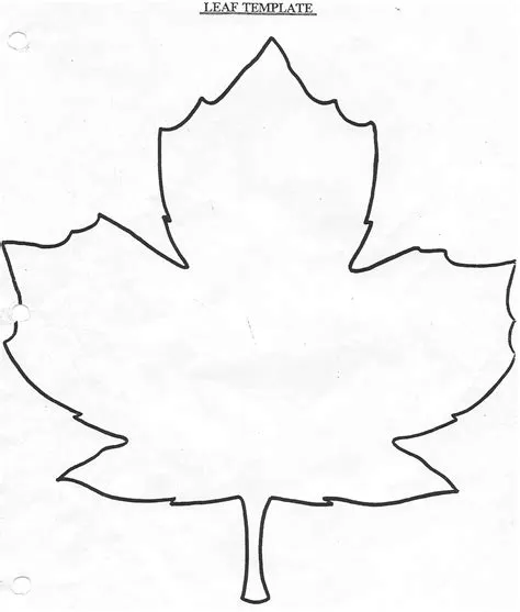 Fall Leaf Template Free Printable