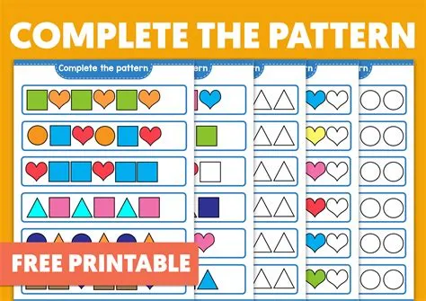 Free repeated patterns worksheet, Download Free repeated patterns ...