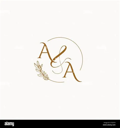 AA initial wedding monogram logo design ideas Stock Vector Image & Art ...