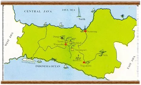 Gambar Peta Kabupaten Wonosobo dan Kota - SEJARAH