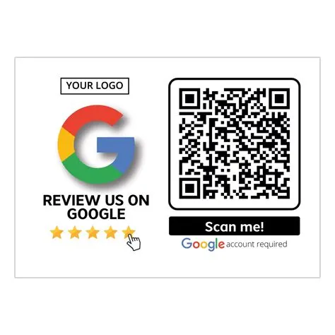 Google Review Business Card Simple with Google review QR Code | truzzer