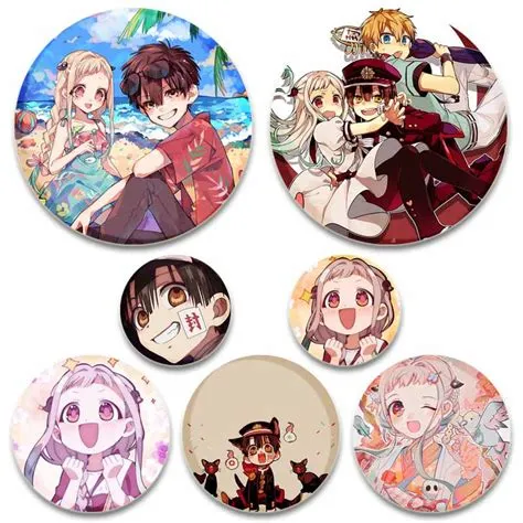 58mm Popular Lapel Pin Accessories Anime Toilet-Bound Hanako-kun Brooch ...