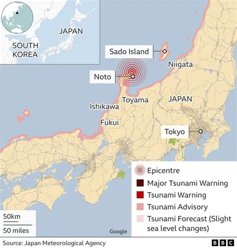 Thousands in shelters overnight after tsunami warnings in Japan