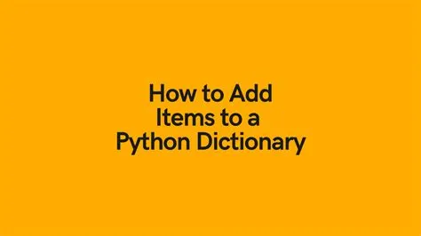 Python: Add Key:Value Pair to Dictionary • datagy
