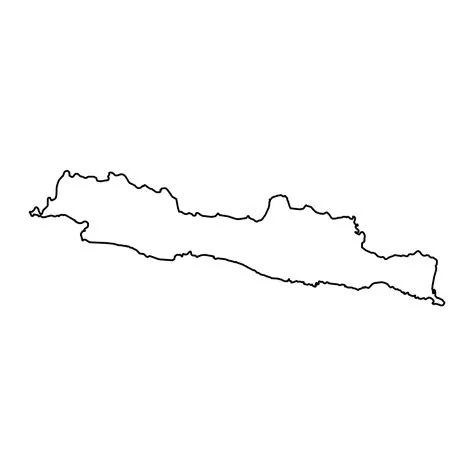 Java island map, region of Indonesia. Vector illustration. 35612872 ...