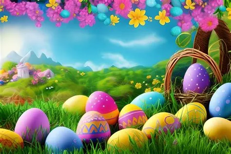 Happy Easter Background Graphic by Fstock · Creative Fabrica