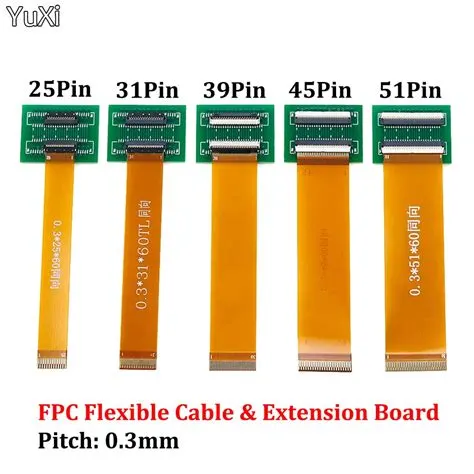 YUXI-1PCS-25-31-39-45-51-Pin-0-3mm-Pitch-Extension-Board-Connector ...
