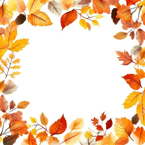Autumn Leaves Page Border