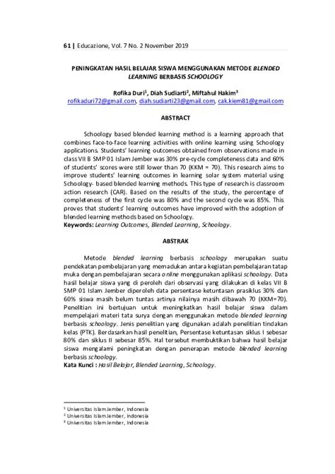 (PDF) Peningkatan Hasil Belajar Siswa Menggunakan Metode Blended ...