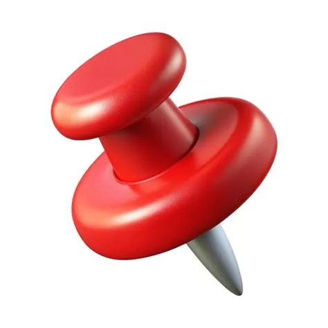 Premium Photo | Push pin Drawing pin 3D pin 3D illustration
