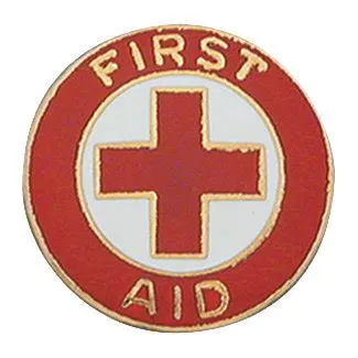 First Aid Pin - 10% Off