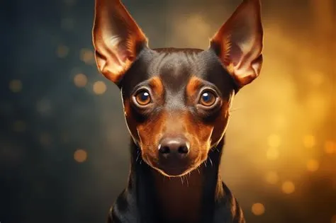 Premium AI Image | cute beautiful Miniature Pinscher dog portrait for ...