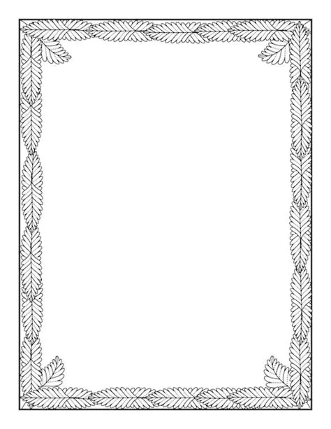 Premium Vector | Set of simple frames vector illustration page border ...