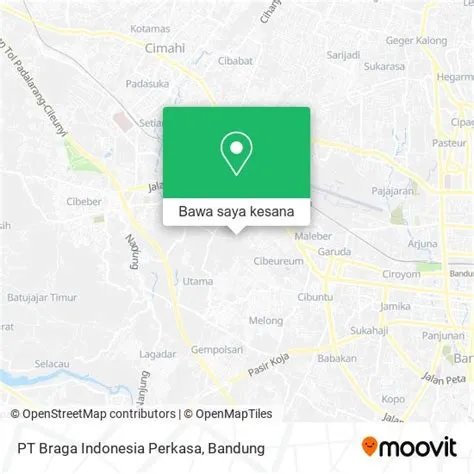 Cara ke PT Braga Indonesia Perkasa di Cimahi menggunakan bis atau kereta?