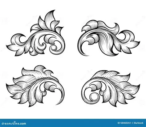Leaf Scroll Patterns